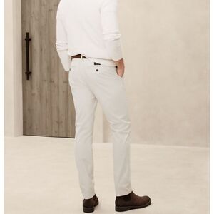 Banana Republic Slim Lived-In Chinos Oyster Pearl Khaki Size 31x30